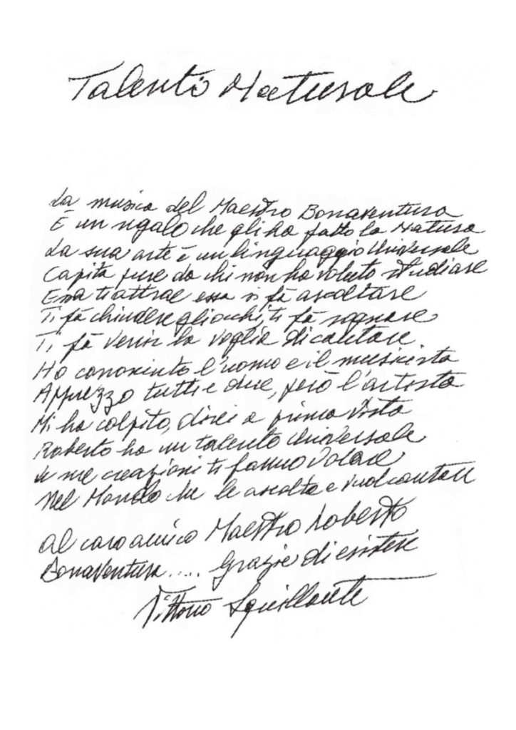 Dedica di Vittorio Squillante